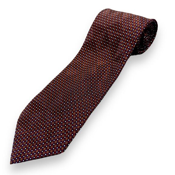 Tutto Matto Mens 100% Silk Dress Tie Made in Italy‎ Geometric Print 59" 3.75" - Picture 1 of 11